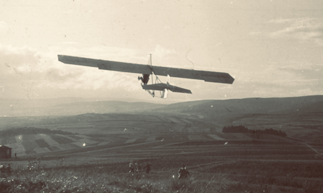 1930 Gummiseilstart von der Hohen Warte bei Asslar